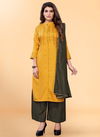 Yellow Nad Green Colour Hit Designer Fancy Ethnic Wear Embroidery Heavy Ready Made Collection 42066